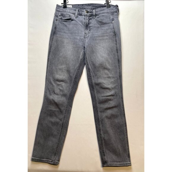 Gap jeans womens 4 27 x 26 vintage slim mid rise 27 gray black - Picture 1 of 10
